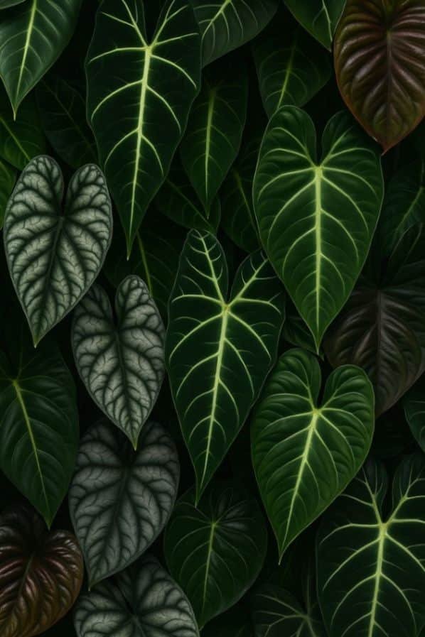 artificial plant  leaf texture