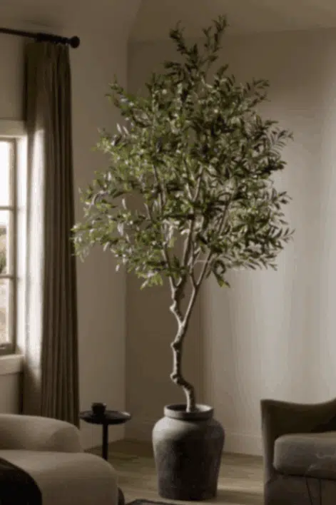 Floor-Standing Statement artificial olive Tree