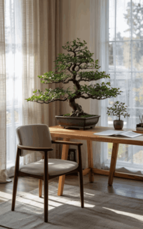 Artificial; potted plant for Desktop and Tabletop Accents (Small Scale)