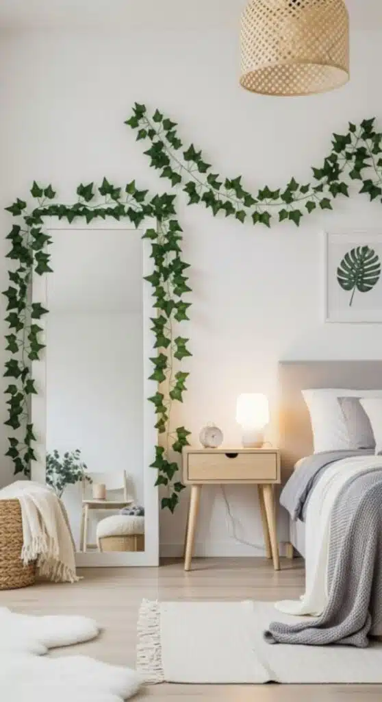 fake vine on Framing Headboards and Mirrors
