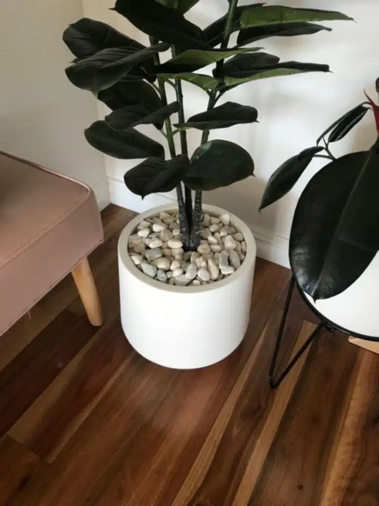 potted artificial plant looking realistic